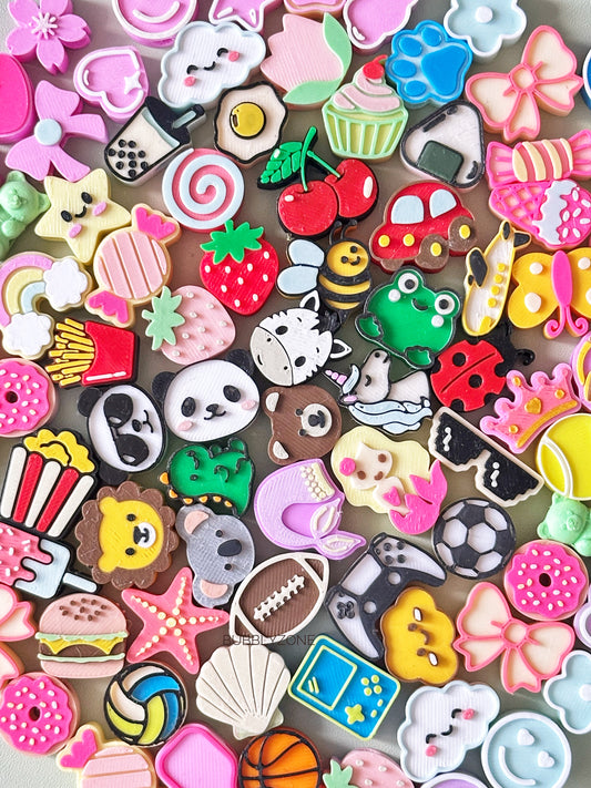Cute Assorted 3D Printed Charms- DIY Bag Tag Kit