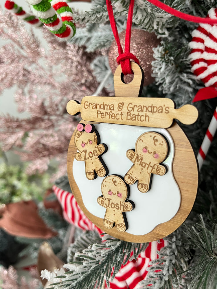 Personalized Gingerbread Perfect Batch Ornament