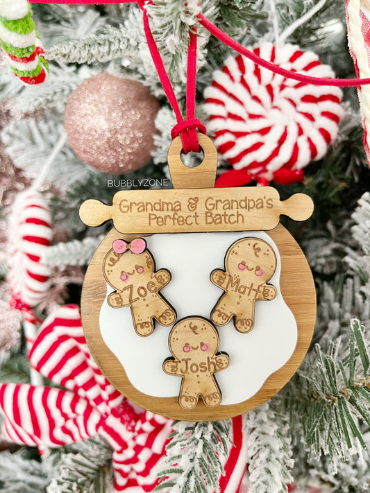 Personalized Gingerbread Perfect Batch Ornament