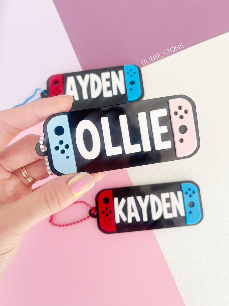 Personalised Gaming Console Bag Tag