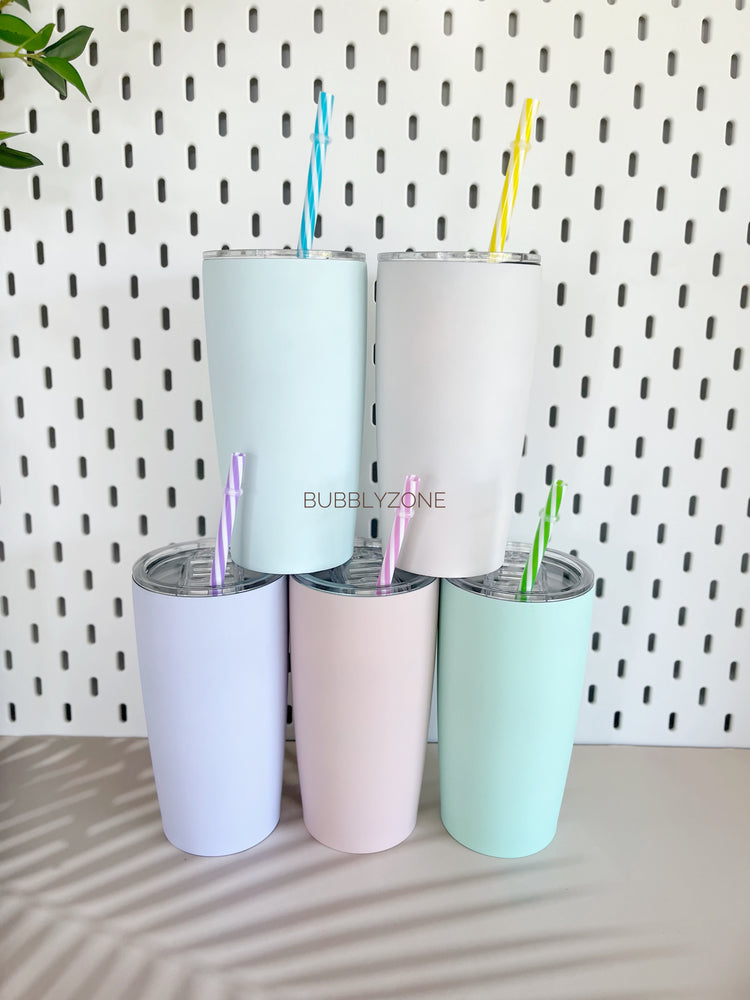 Blank 20oz Matte Colour Insulated Tumbler