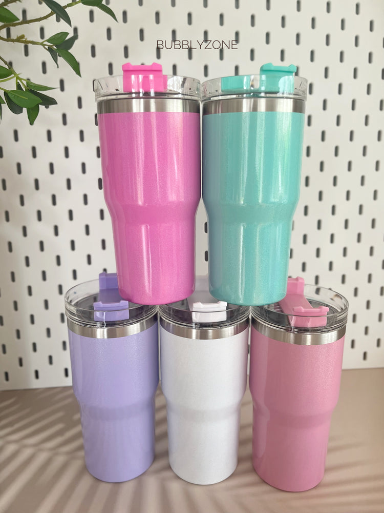 Blank 20oz Shimmer Insulated Stanley-styled Tumbler