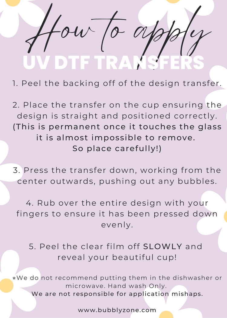 Teacher Daily Affirmations UV DTF Wrap