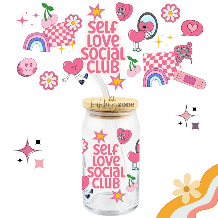 Self Love Social Club UV DTF Wrap