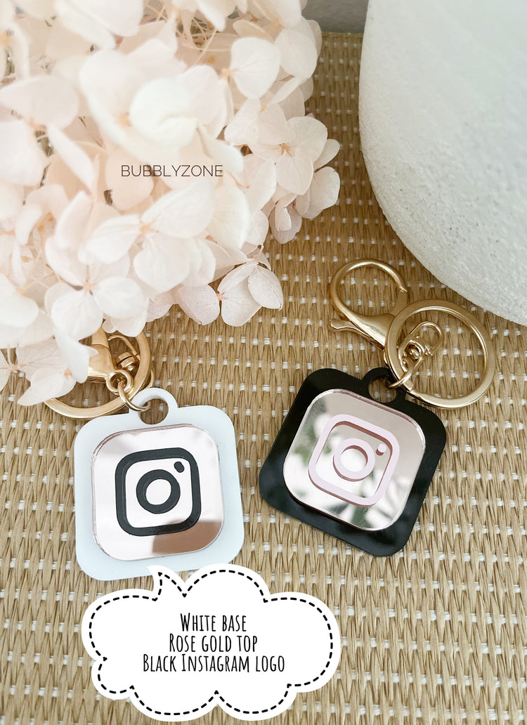 Custom Logo for Social Media Key Ring