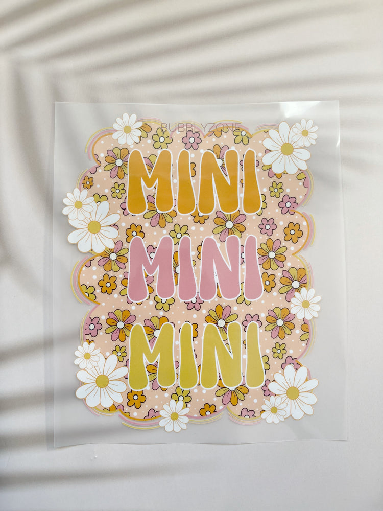 Set of 2 Mama and Mini Small Daisies DTF Transfer Ready to Press