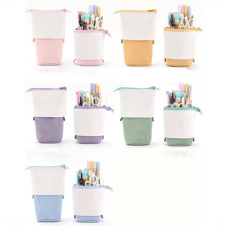 Blank Pastel Pop Up Pencil Bag Holder