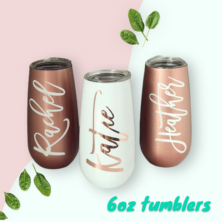 Personalised 6oz Vacuum Insulated Stainless Steel Tumbler