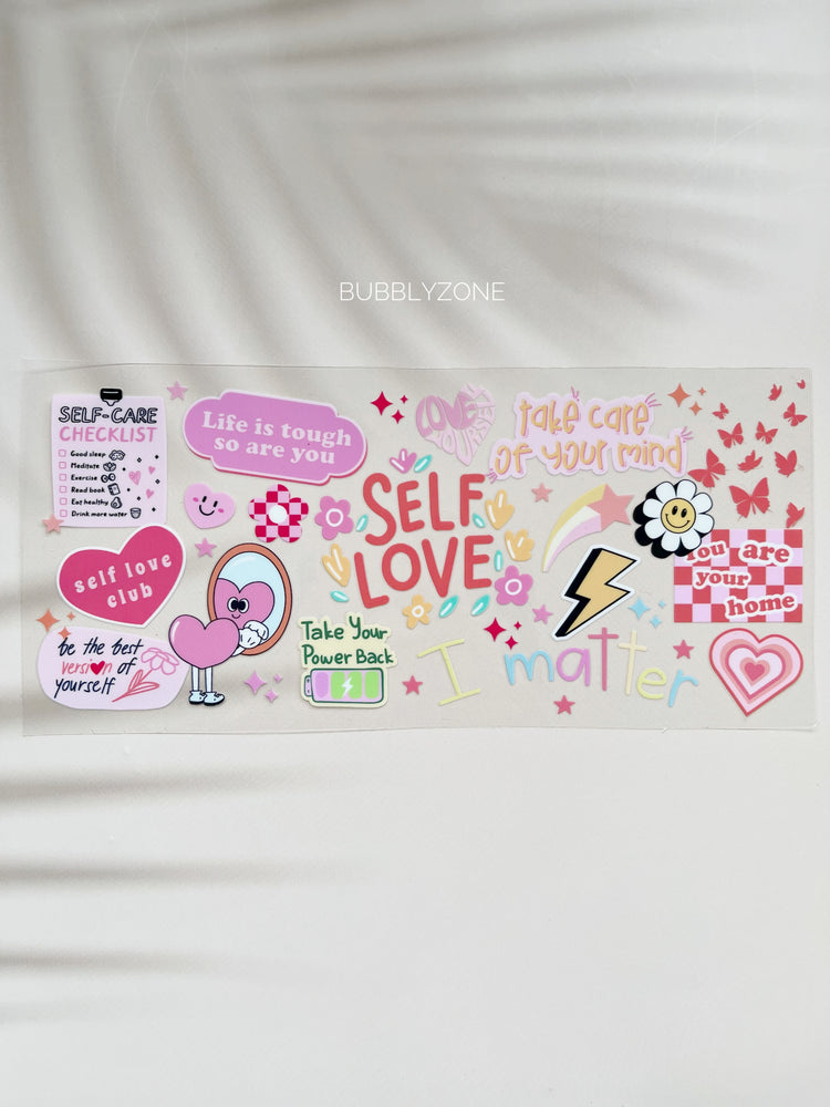 Self Love Pink UV DTF Wrap