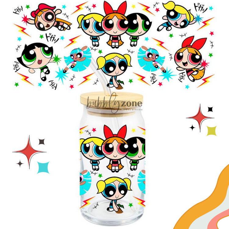 The Powerpuff Girls SML UV DTF Wrap