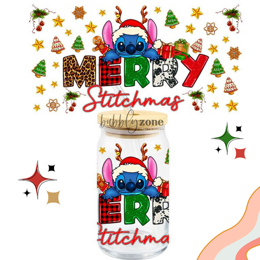 Merry Stitchmas UV DTF Wrap