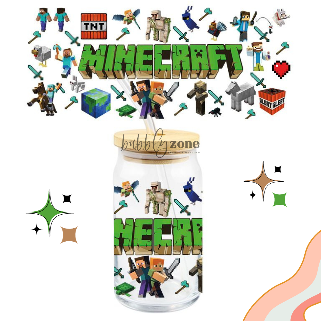 Minecraft UV DTF Wrap – Bubbly Zone