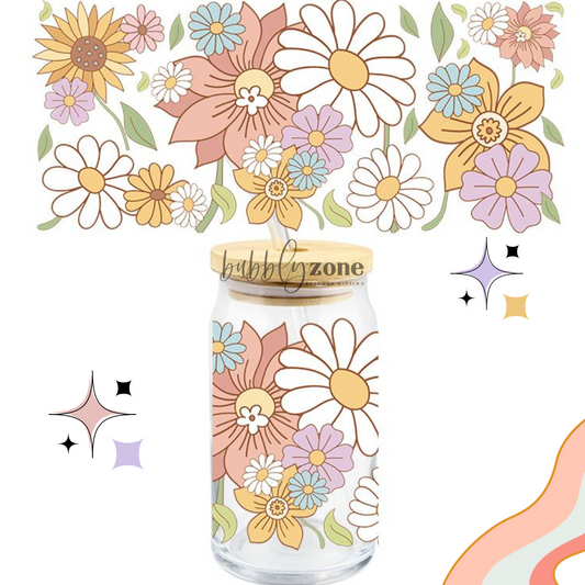 Spring Flowers UV DTF Wrap