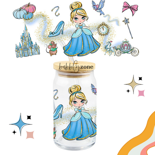 Disney Princess Cinderella UV DTF Wrap