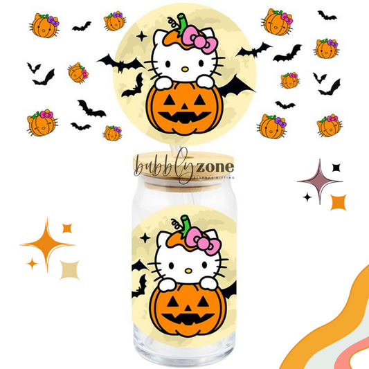 Kitty Cats and Pumpkin Heads UV DTF Wrap