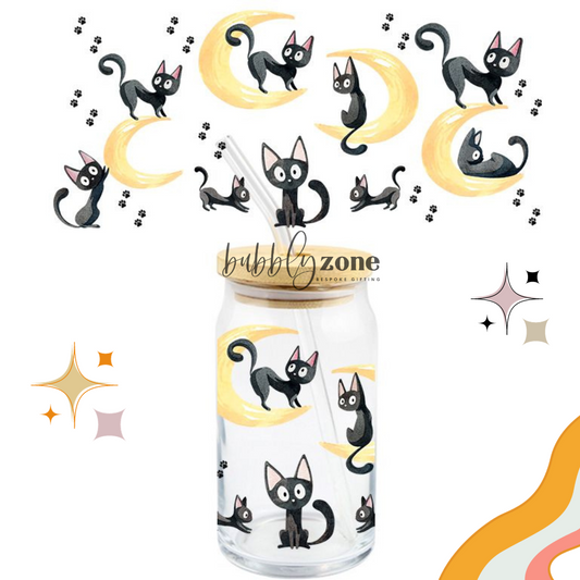 Black Cats and The Moon UV DTF Wrap
