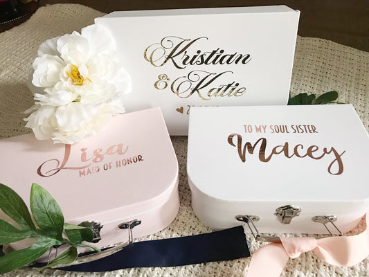 Personalised Bridal Suitcase Gift Box - Box Only