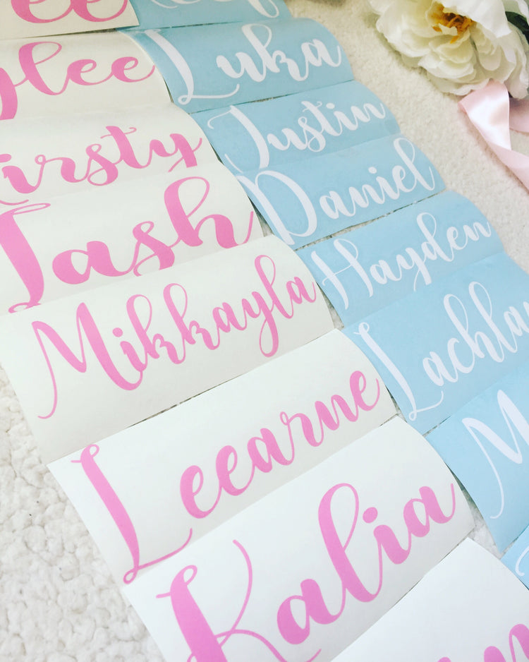 D.I.Y Personalised Name Decal