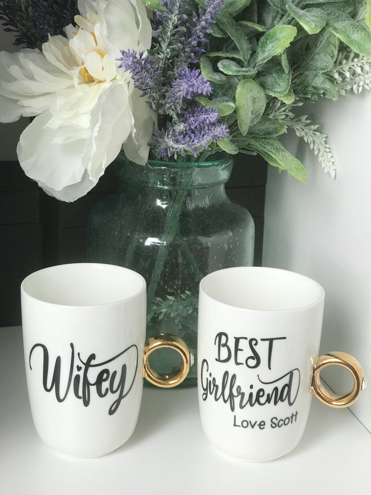 Personalised Wedding/ Engagement Ring Cup