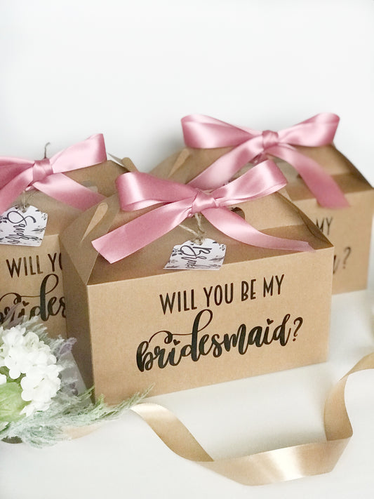 Will You Be My Bridesmaid Gift Box - Box Only