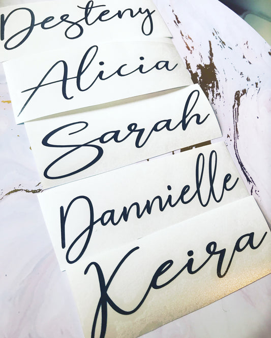 D.I.Y Personalised Name Decal