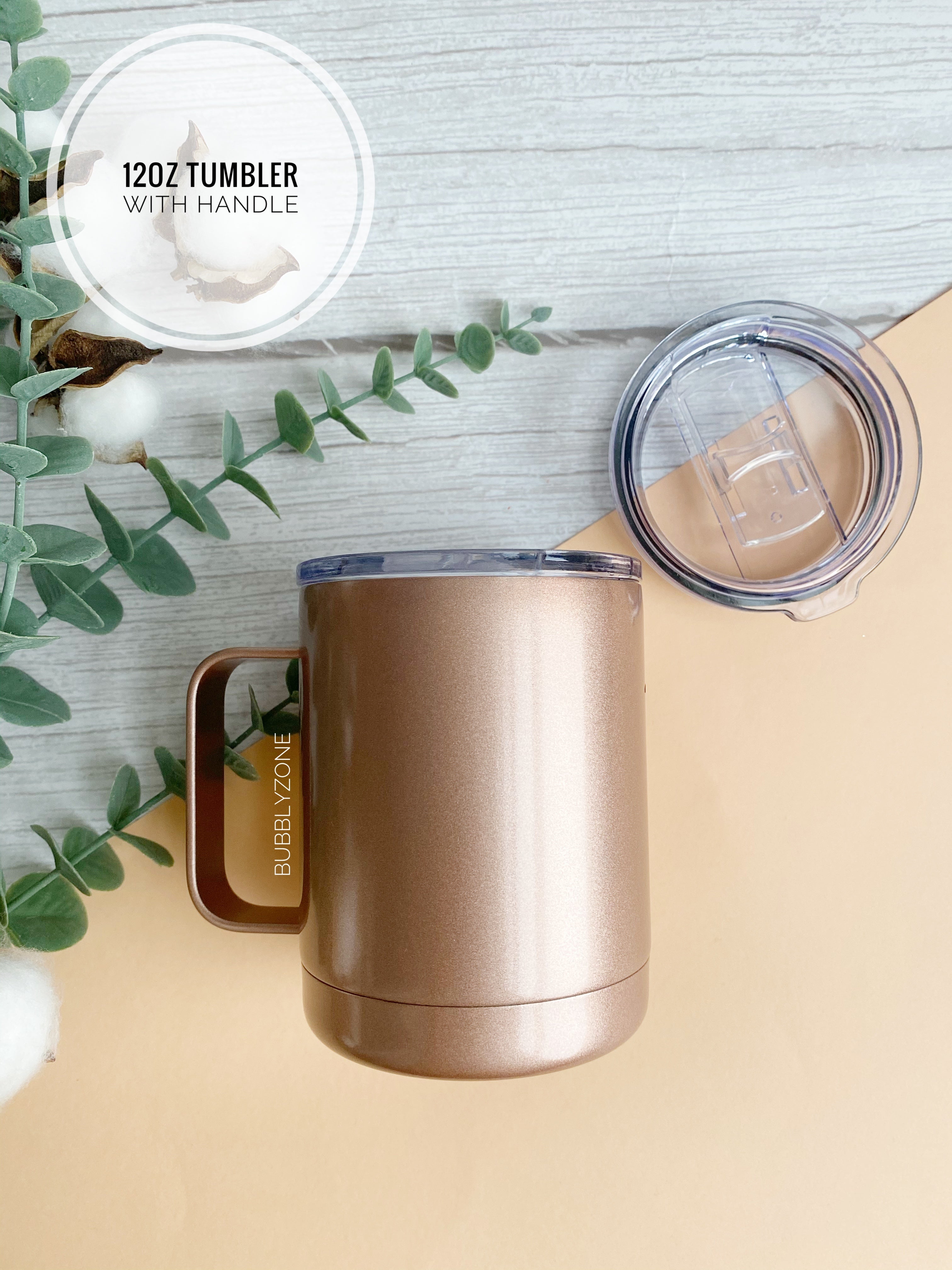 Blank 12oz Insulated Double Wall Vacuum Tumbler with Handle