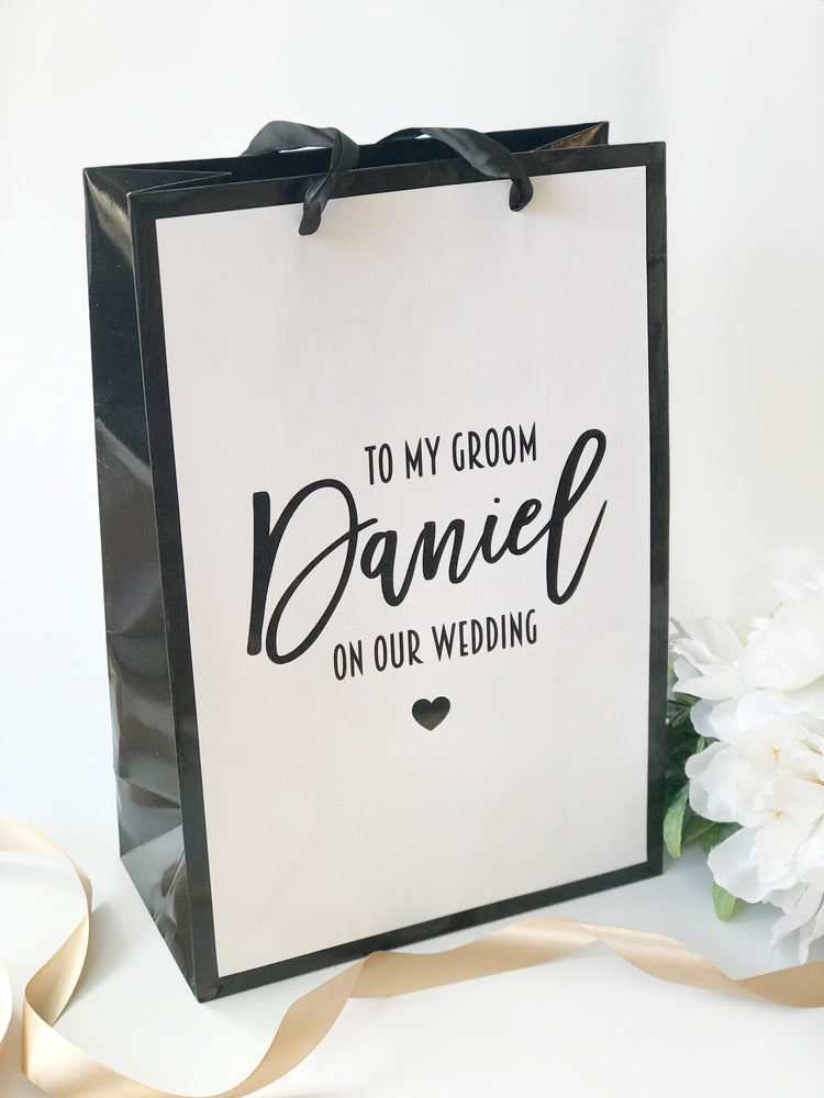 To My Groom Wedding Gift Bag