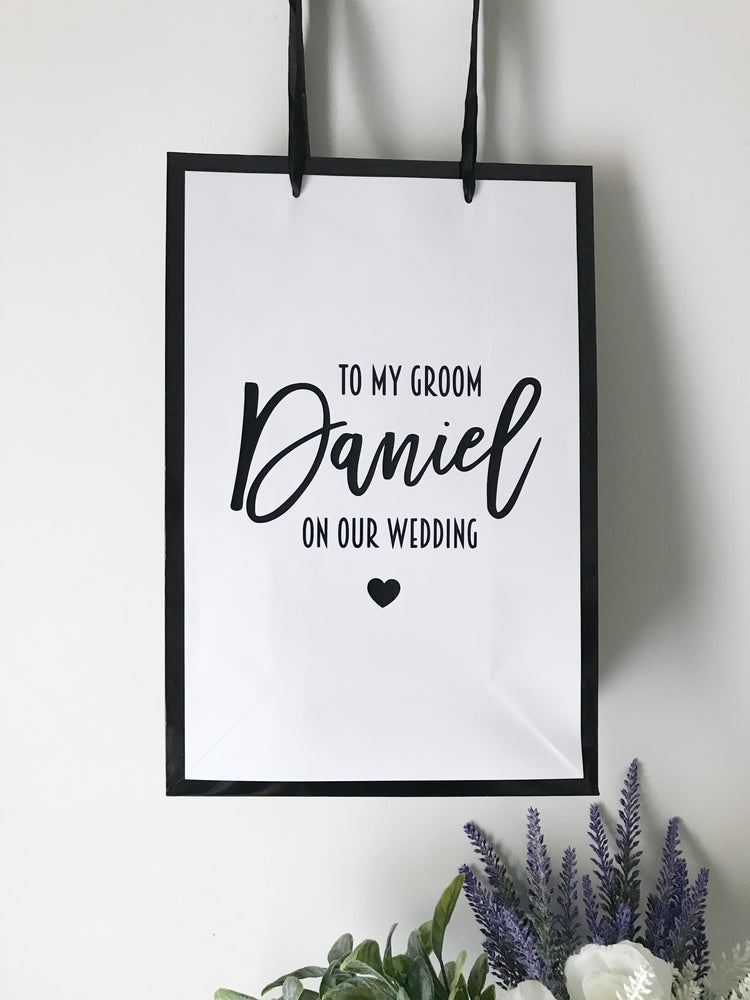 To My Groom Wedding Gift Bag