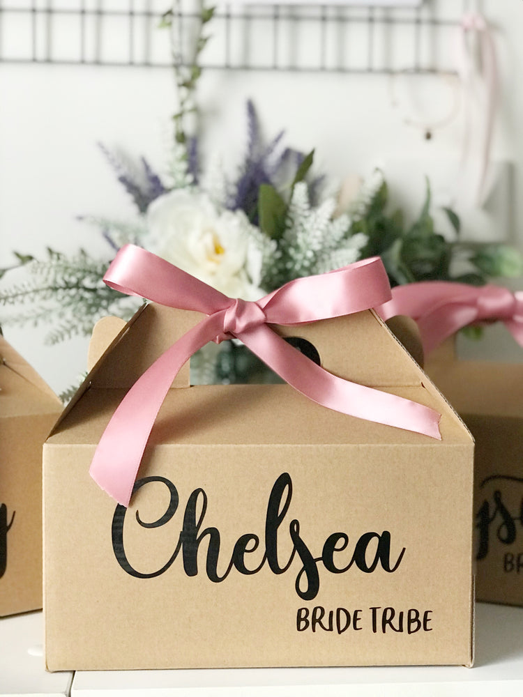 Personalised Bridal Name Kraft Box - Box ONLY