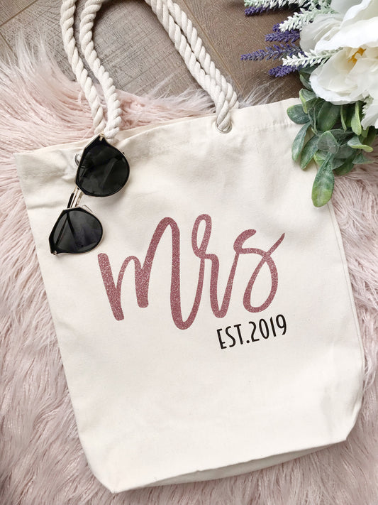 Personalised Premium Canvas Tote Bag with Rope Handle
