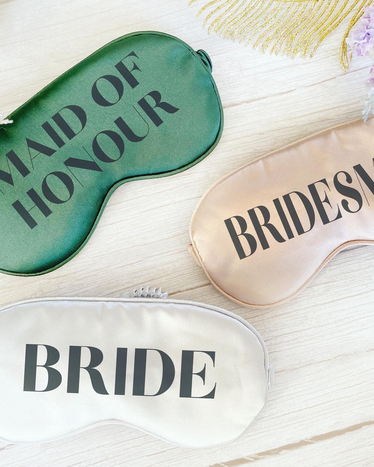 Personalised Bridal Sleep Mask (Bold Font)