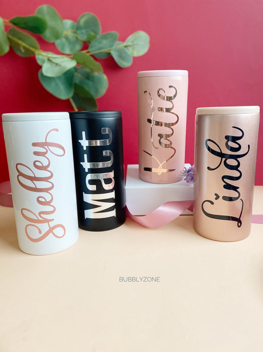 Personalised Insulated Slim Can Cooler