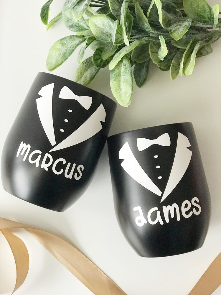 Personalised Bow Tie Tumbler