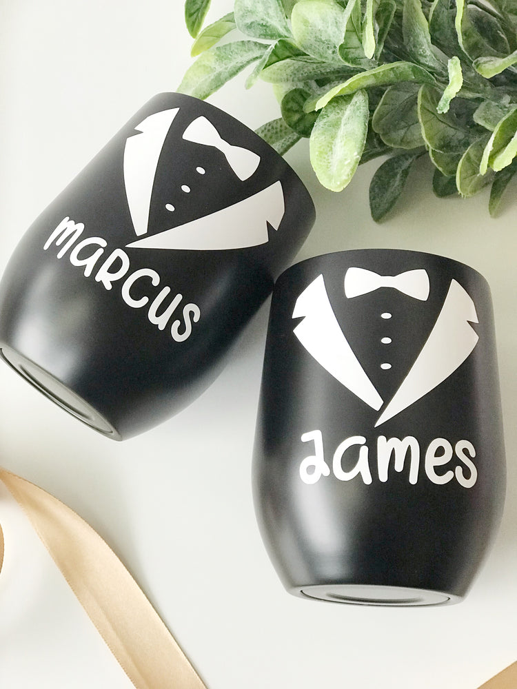 Personalised Bow Tie Tumbler