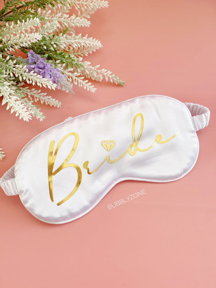 Personalised Bridal Sleep Mask ( Script Font)