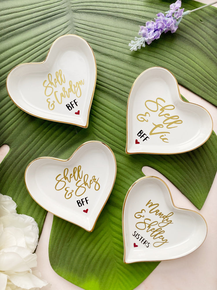 Personalised Jewelry Trinket Dish - Heart